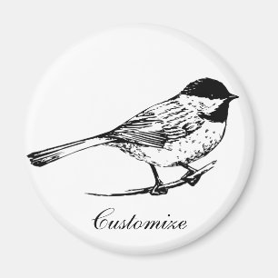 Aimant Tonnerre de chickadee à calotte noire