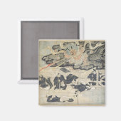 Aimant Tonnerre démon, Sanctuaire Tenjin, période Kamakur (Recto/Verso)