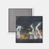 Aimant "Tonnerre silencieux" Lave-vaisselle Abstrait Magn (Recto/Verso)