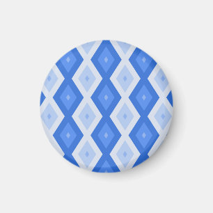 Aimant Tons de motif de diamant bleu