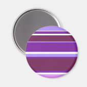 Aimant Tons de rayures violettes (Recto/Verso)