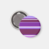 Aimant Tons de rayures violettes (Recto/Verso)