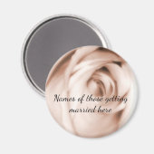 Aimant Tons de rose rouge mariage (Recto/Verso)