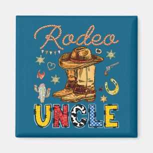 Aimant Tonton Rodéo Occidental Anniversaire Cowboy Famill