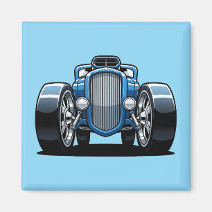 Aimant Toon Hotrod Art