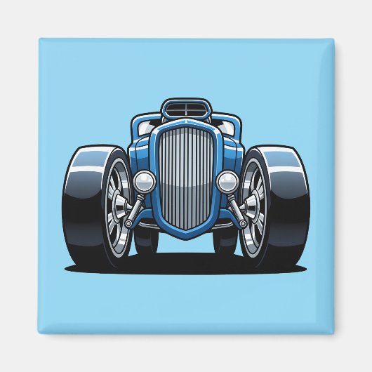 Aimant Toon Hotrod Art  (Devant)