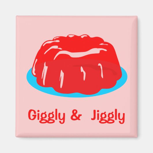 Aimant Toon Retro Vintage Comic "Giggly & Jiggly" (Devant)