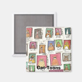 Aimant Toons de chat (Recto/Verso)