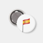 Aimant Toothpick avec drapeau espagnol (Recto/Verso)