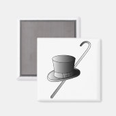 Aimant Top Hat et Canne (Recto/Verso)