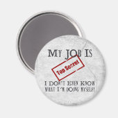 Aimant Top Secret ! (Recto/Verso)