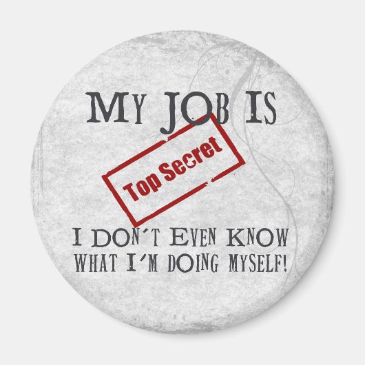 Aimant Top Secret ! (Devant)