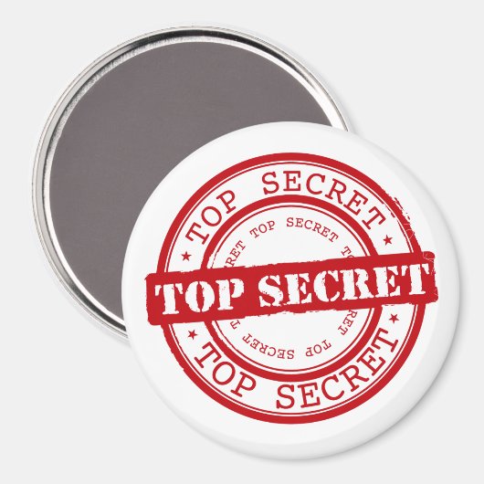 Aimant Top Secret (Recto/Verso)