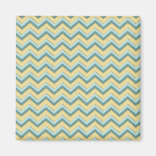 Aimant Topaz Parties scintillant Chevron Motif (Devant)
