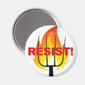Aimant Torche de résistance et fourche (Recto/Verso)