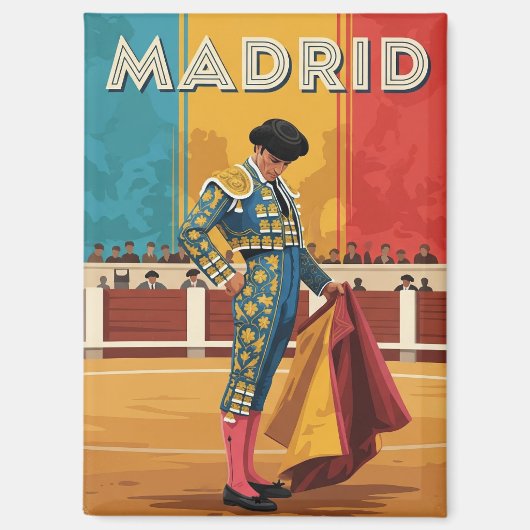 Aimant Torero de Madrid Espagne Voyage (Recto)