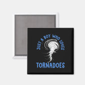 Aimant Tornado Anniversaire Garçon Storm Chaser Garçons E (Recto/Verso)