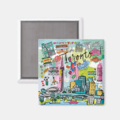 Aimant Toronto, Canada (Recto/Verso)