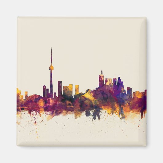 Aimant Toronto Canada Skyline (Devant)