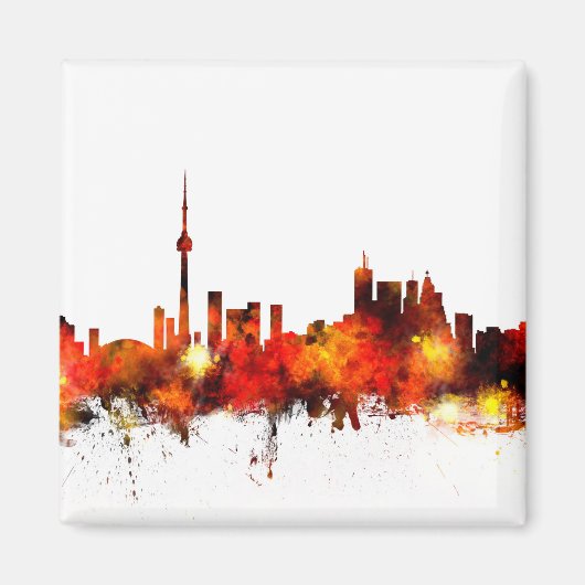 Aimant Toronto Canada Skyline (Devant)