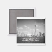 Aimant Toronto Greyscale Cityscape (Recto/Verso)