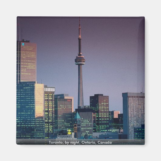 Aimant Toronto, la nuit, Ontario, Canada (Devant)