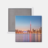 Aimant Toronto Skyline au coucher du soleil (Recto/Verso)