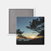 Aimant Torrey Pine Sunset III Paysage californien (Recto/Verso)