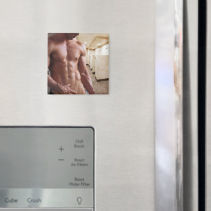 Aimant Torse d'homme musclé torse nu sixpack de SlipperyJ