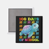 Aimant Tortue 100 Jours D'école Enseignant Élève (Recto/Verso)