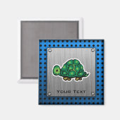 Aimant Tortue ; Aspect métallique (Recto/Verso)