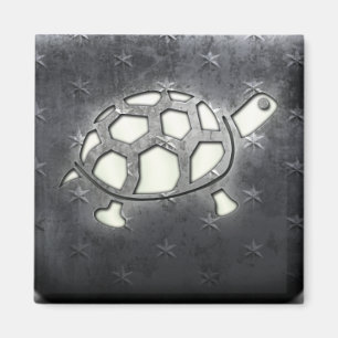 Aimant Tortue blanchie à la chaux