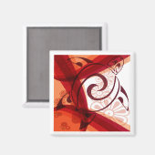 Aimant Tortue Bourgogne-Florale (Recto/Verso)