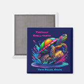 Aimant Tortue colorée (Recto/Verso)