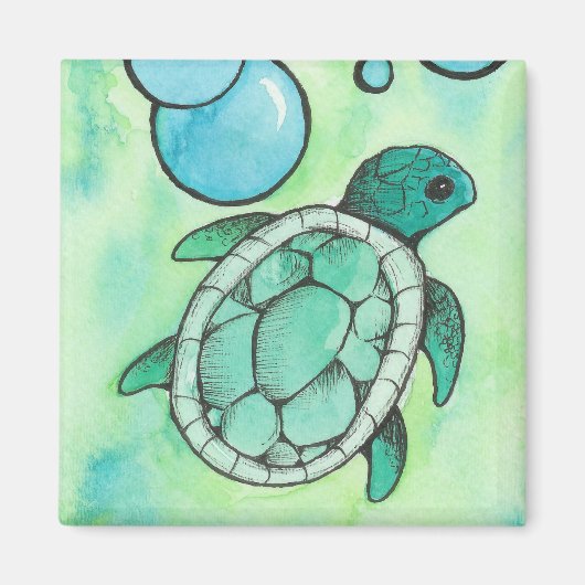 Aimant Tortue de mer (Devant)