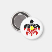 Aimant Tortue de mer aborigène australien (Recto/Verso)