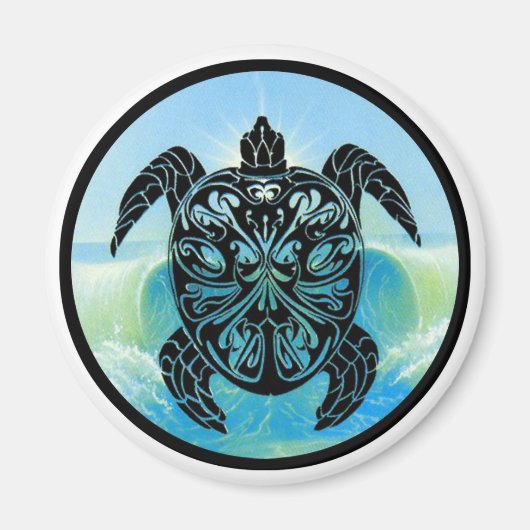 Aimant Tortue de mer celtique (Devant)