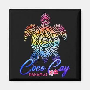 Aimant Tortue de mer teinte tie dye de Coco cay