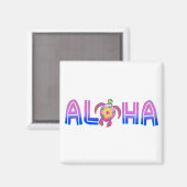 Aimant Tortue de mer tropicale d'Aloha Hawaiian (Recto/Verso)