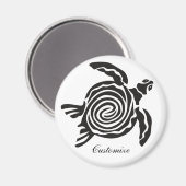 Aimant Tortue de style tribal Thunder_Cove (Recto/Verso)