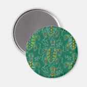 Aimant Tortue des Caraïbes (Recto/Verso)