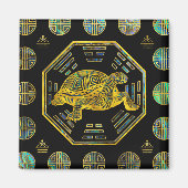 Aimant Tortue d'or / Tortue Feng Shui Abalone Shell (Devant)