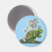 Aimant Tortue et lièvre (Recto/Verso)