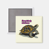 Aimant Tortue florale (Recto/Verso)