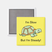Aimant Tortue lente mais stable (Recto/Verso)
