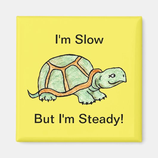 Aimant Tortue lente mais stable (Devant)