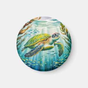Aimant Tortue peinte