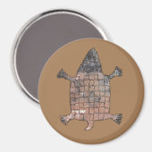 Aimant Tortue stylisée - Mimbres Poterie Design (Recto/Verso)