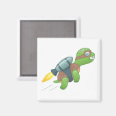 Aimant Tortue volante avec réacteur dorsal (Recto/Verso)