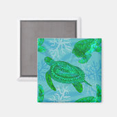 Aimant Tortues tribales (Recto/Verso)